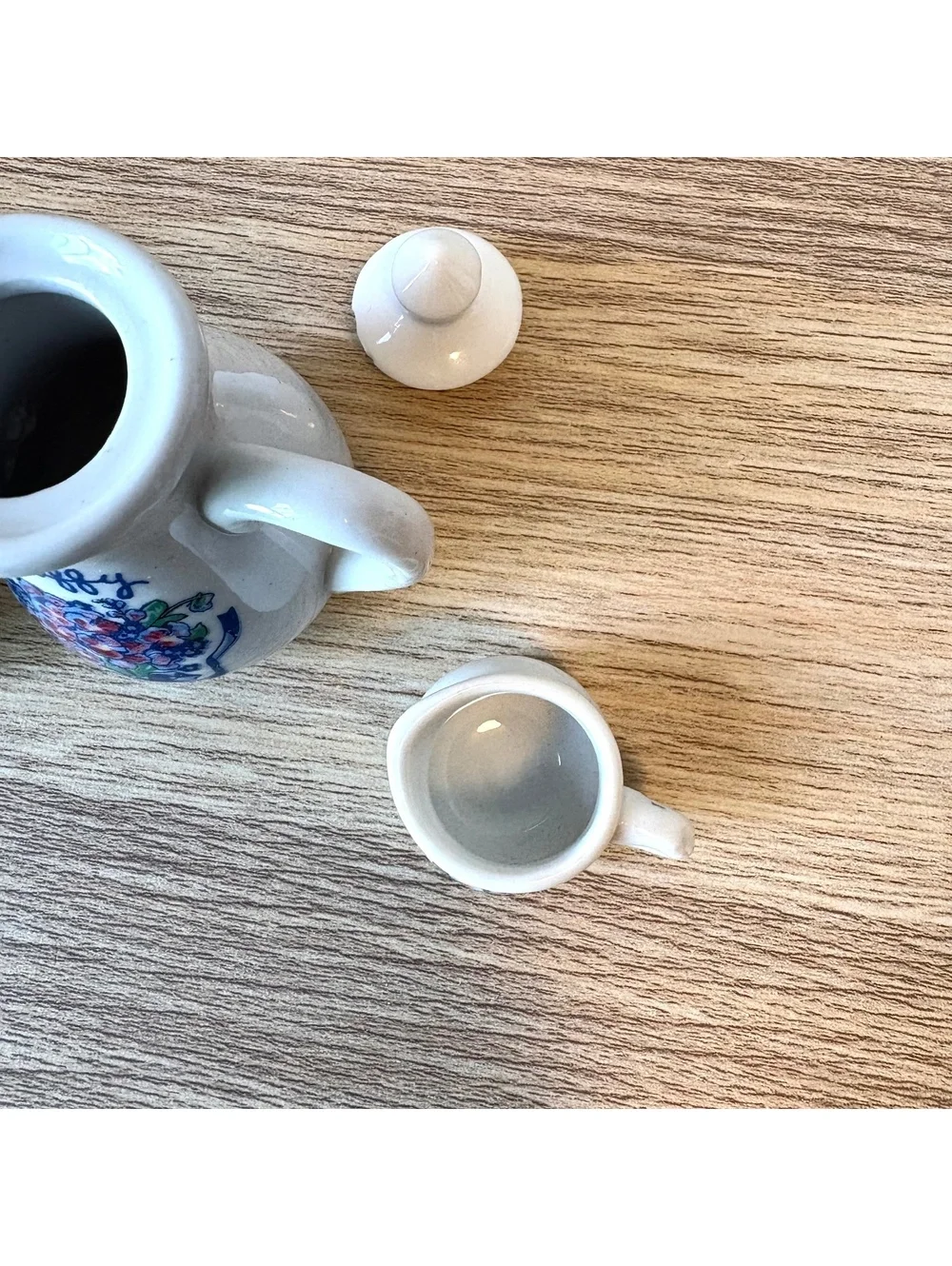 Vintage Muffy Vanderbear Mommy and Me Miniature Porcelain Tea Set 1990s Partial
